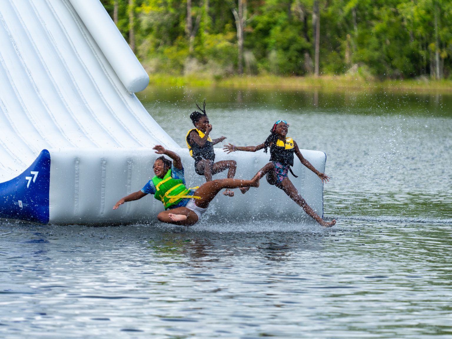Campers at McKenzie's Camp Deep Pond